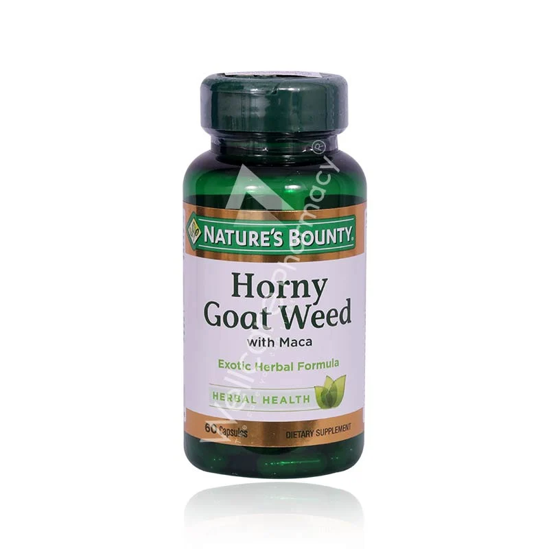 Natures Bounty-Horny Goat Weed With Maca Capsules 1x60'S