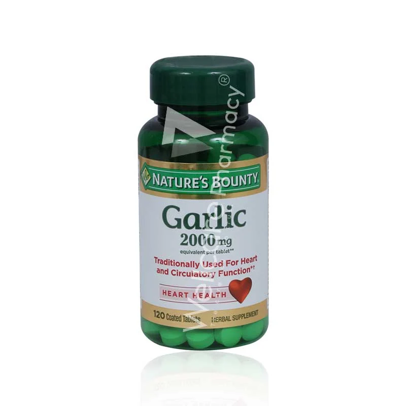 Nature'S Bounty Garlic 2000mg Capsules 120'S
