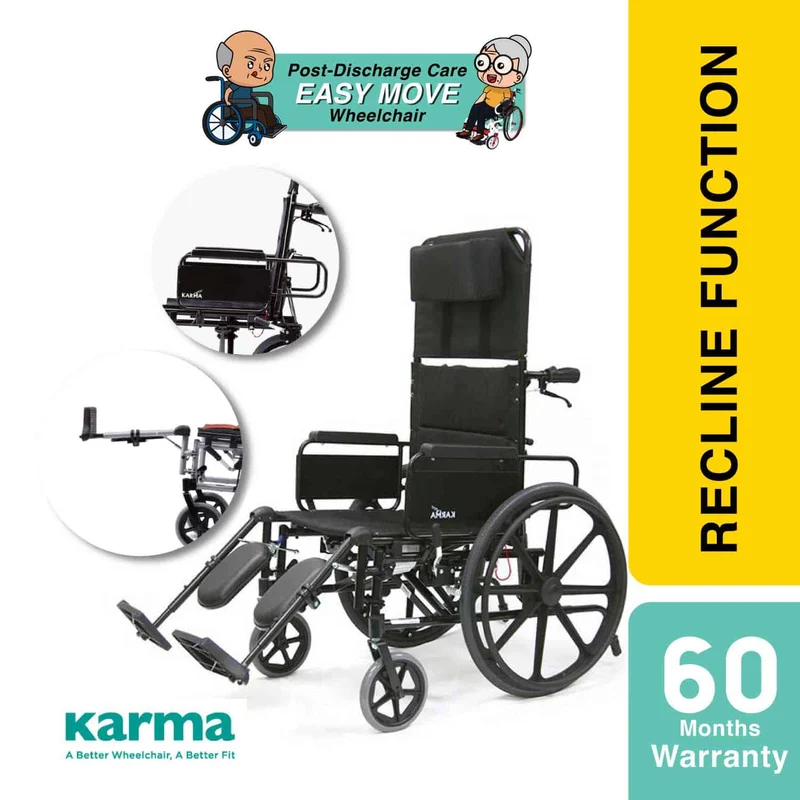 Karma Standard Reclining Wheelchair KM-5000 | Lightweight