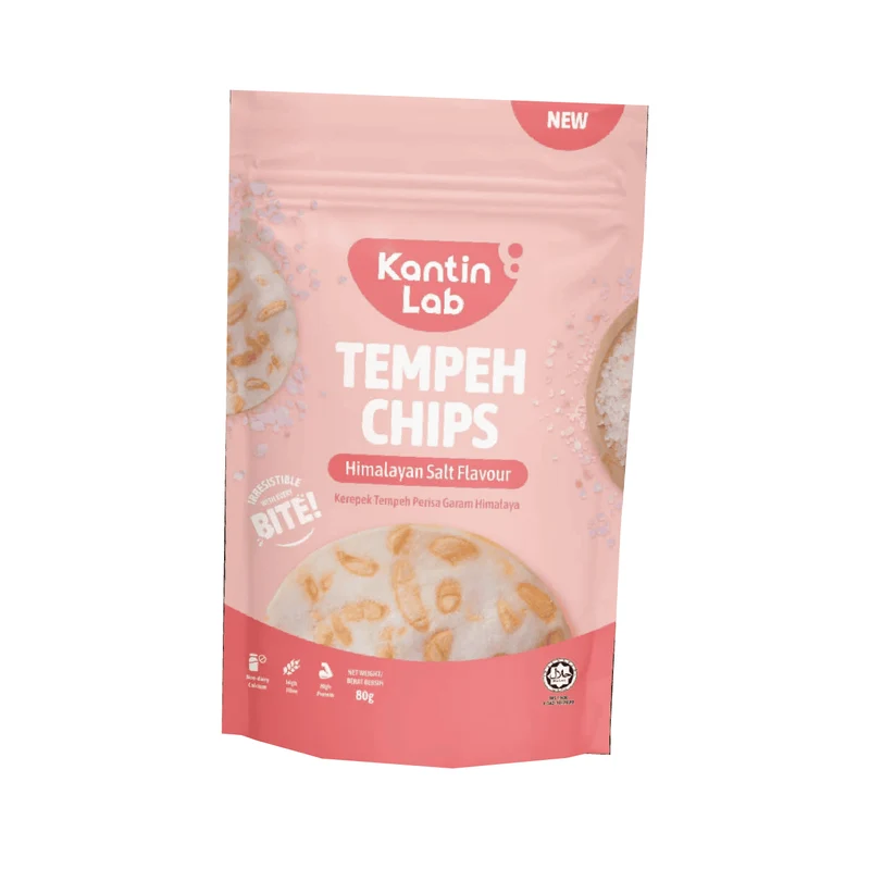 Kantin Lab Tempeh Chips 80g | (Himalayan Salt/Chips Chili Cheese/Cheese Burger)