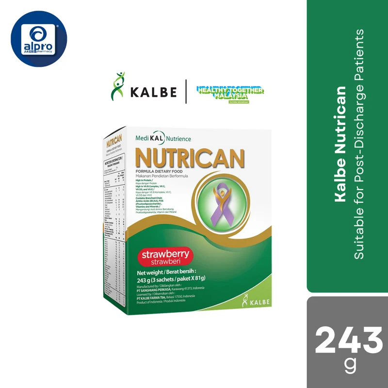 Kalbe Nutrican 243g (3 Sachets X 81g) | Suitable for Post-Discharge Patients