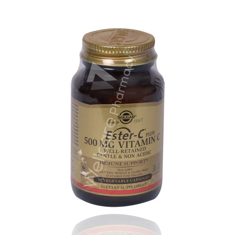Solgar Ester C Plus 500mg Vitamin C Capsules 50'S