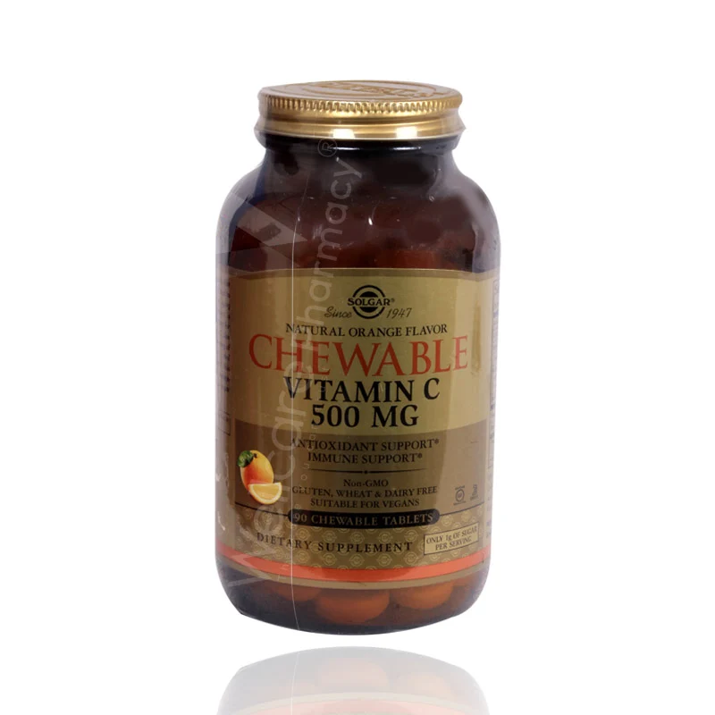 Solgar Chewable Vitamin C 500mg Tablets 90'S