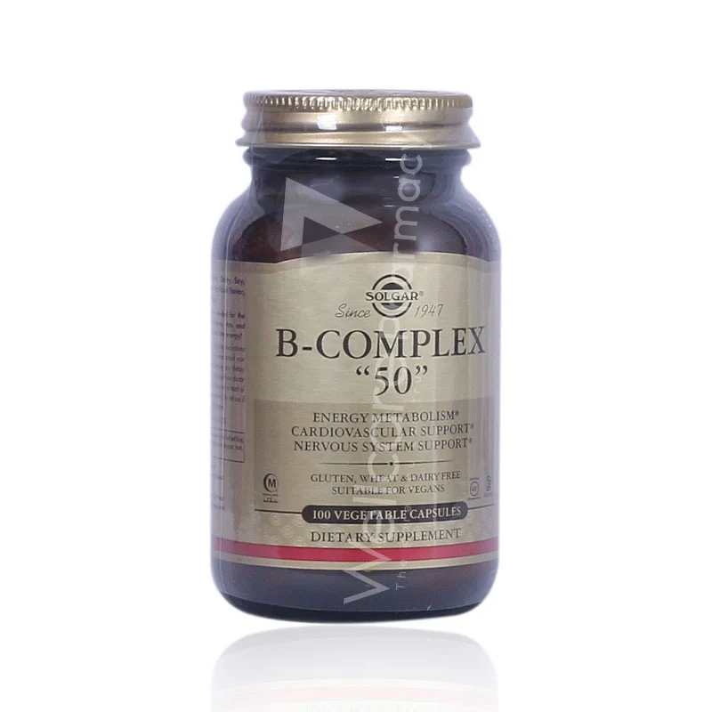 Solgar B-Complex 50 Vegetable Capsules 100'S
