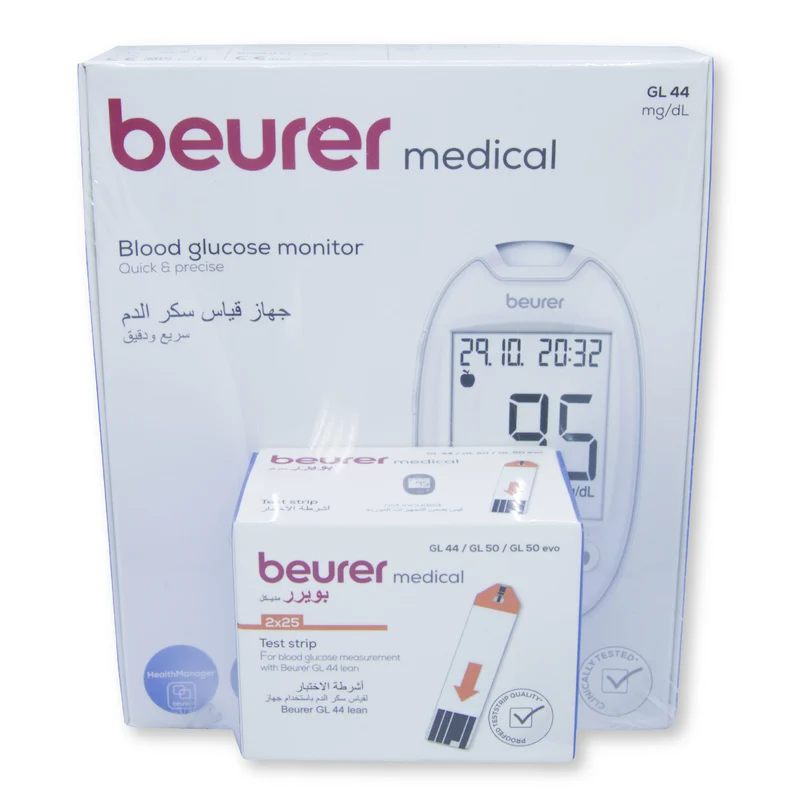 Beurer Gl44 Codefree Sugar Monitor And Gl50 Strip 50'S