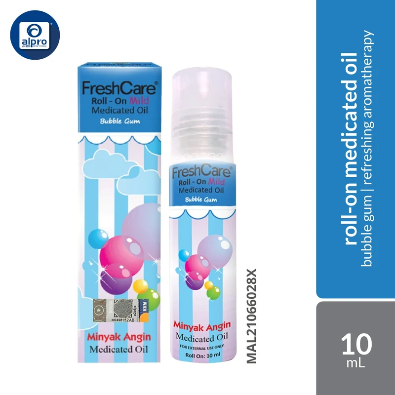 Fresh Care Roll On Bubble Gum 10ml
