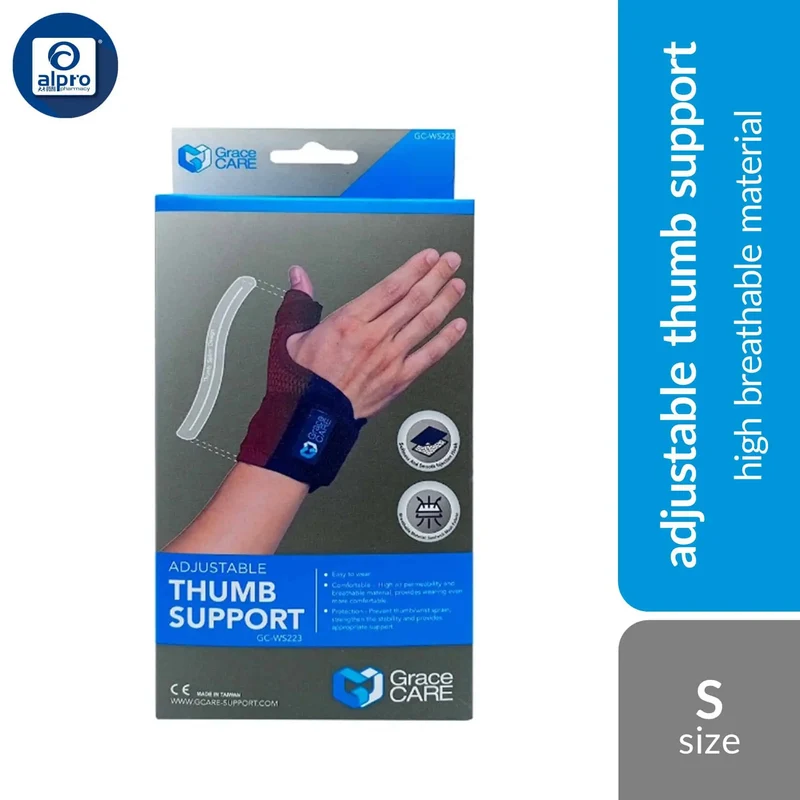 Grace Care Adjustable Thumb Support WS223 (Size S/ M) | High Breathable Material