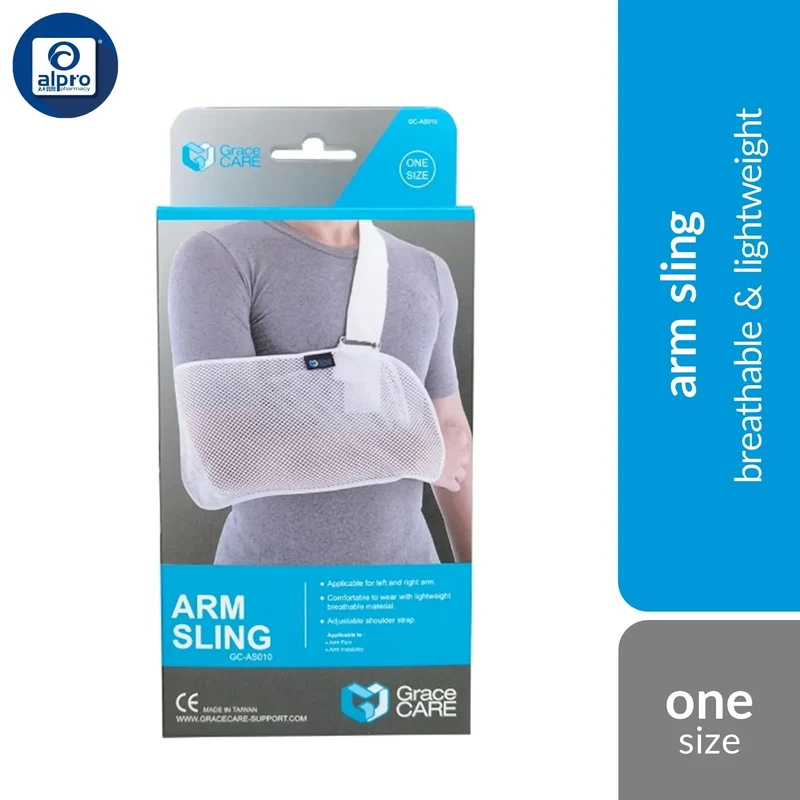 Grace Care Arm Sling AS010 (Blue) One Size | Breathable & Lightweight