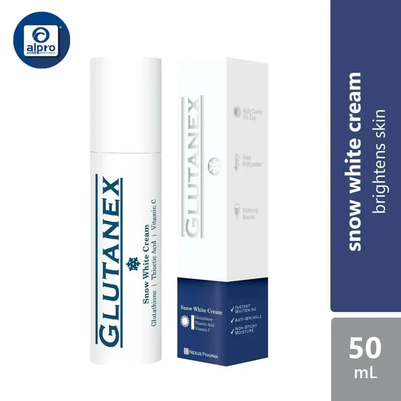 Glutanex Snow White Cream 50ml | Instantly Brightens