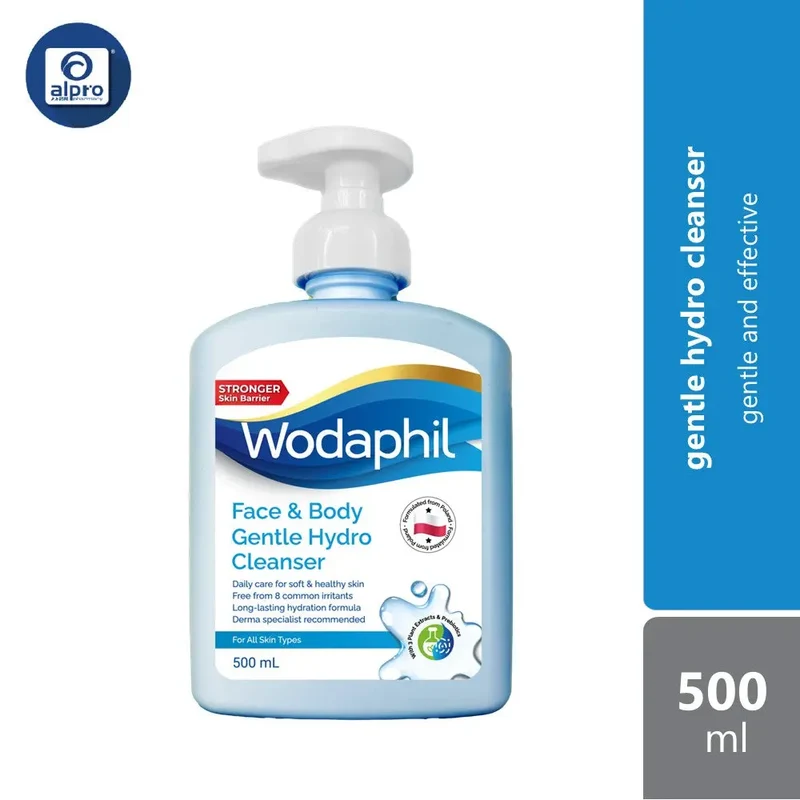 GSO Wodaphil Gentle Hydro Cleanser 500ml | Gentle & Effective