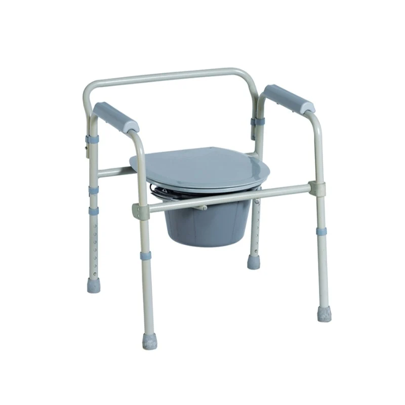 Caremax Steel Folding Commode Chair