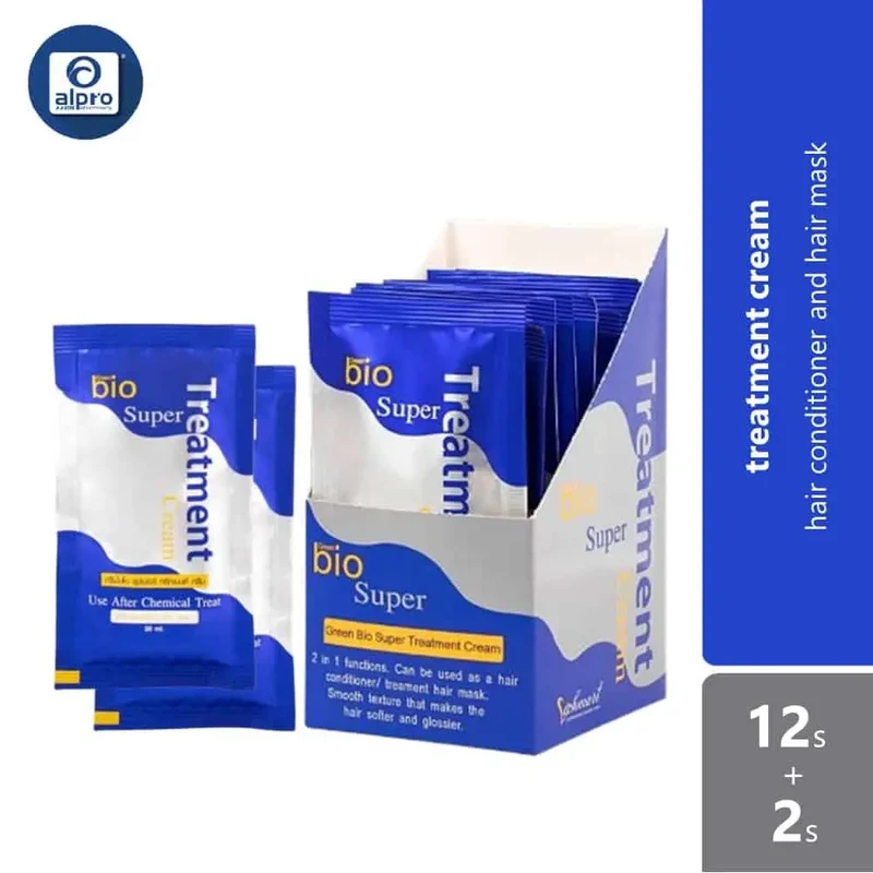 Green Bio Super Treatment Sachet 30ml 12s Free 2s | Deeply Moisture and Hydrating