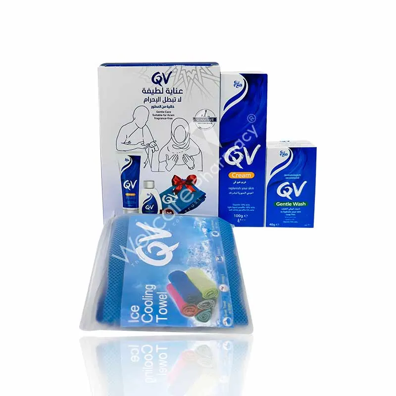 Ego Hajj Kit-Qv Cream 100g+free Gentle Wash 40g&Cooling Towel