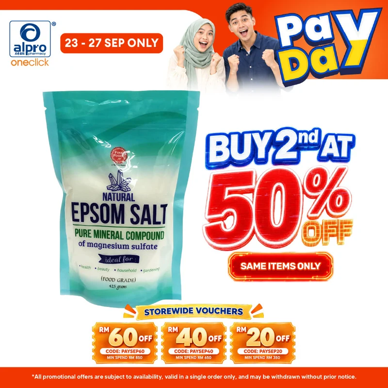 Fine Foods Epsom Salt 425g | Muscle Relaxation