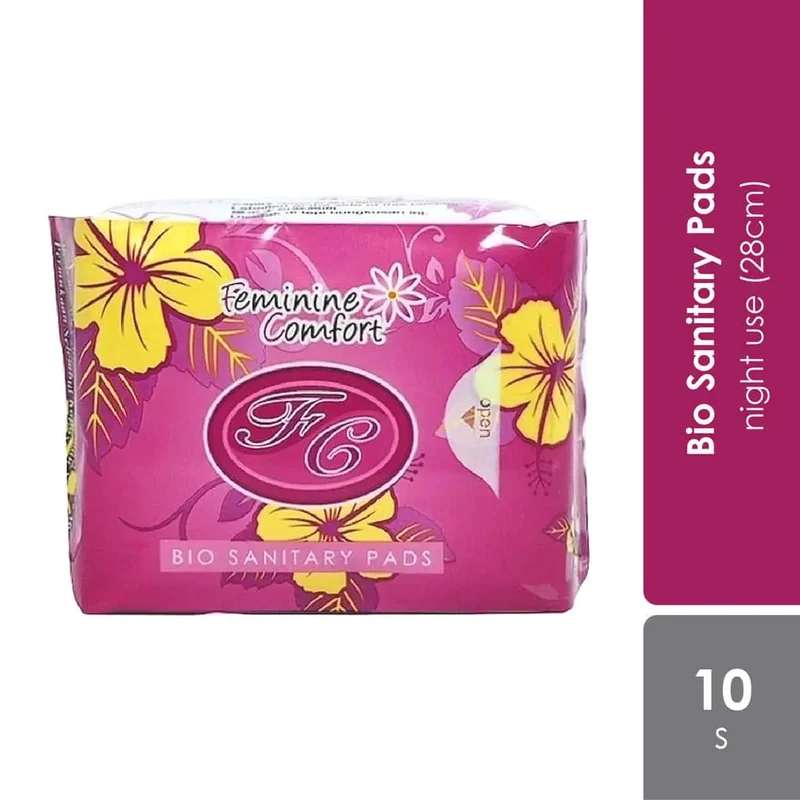 Fc Bio Sanitary Pads Night 10s