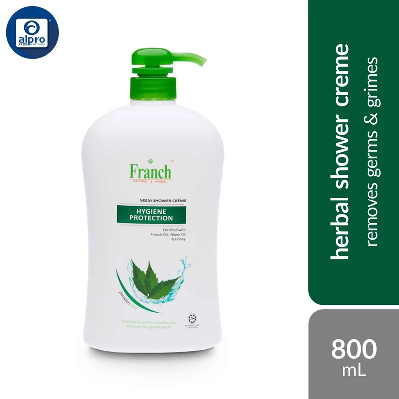 Franch Herbal Shower Crème (Assorted) 800mL | Restore Skin Moisture Loss