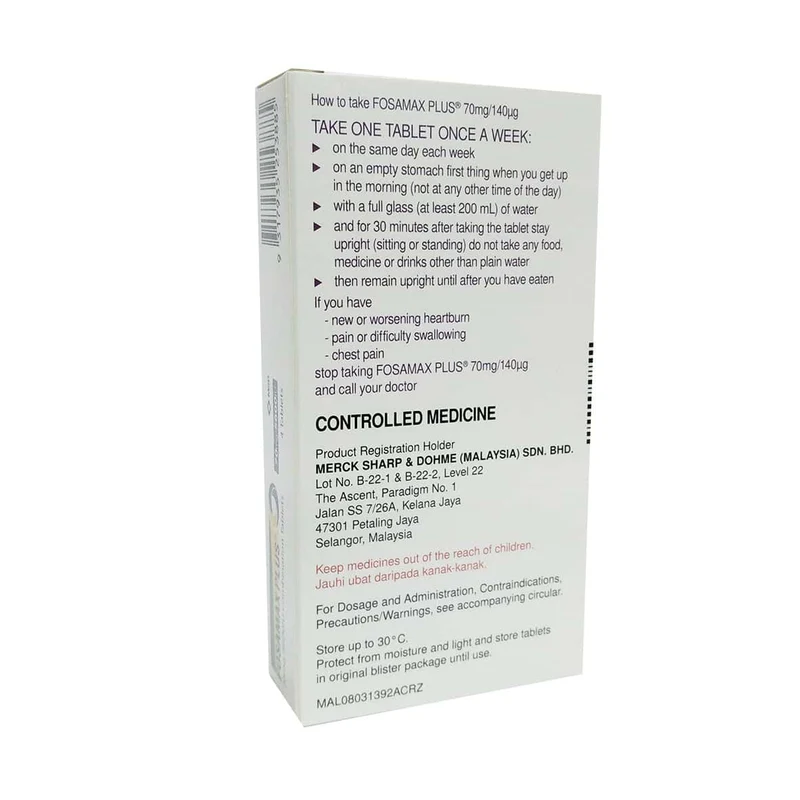 Fosamax Plus 70mg/5600iu 4s