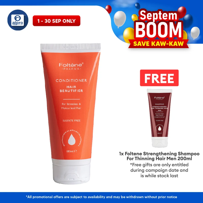Foltene Pharma Hair Beautifier Conditioner 180mL | Results in Soft and Easy to Comb Hair