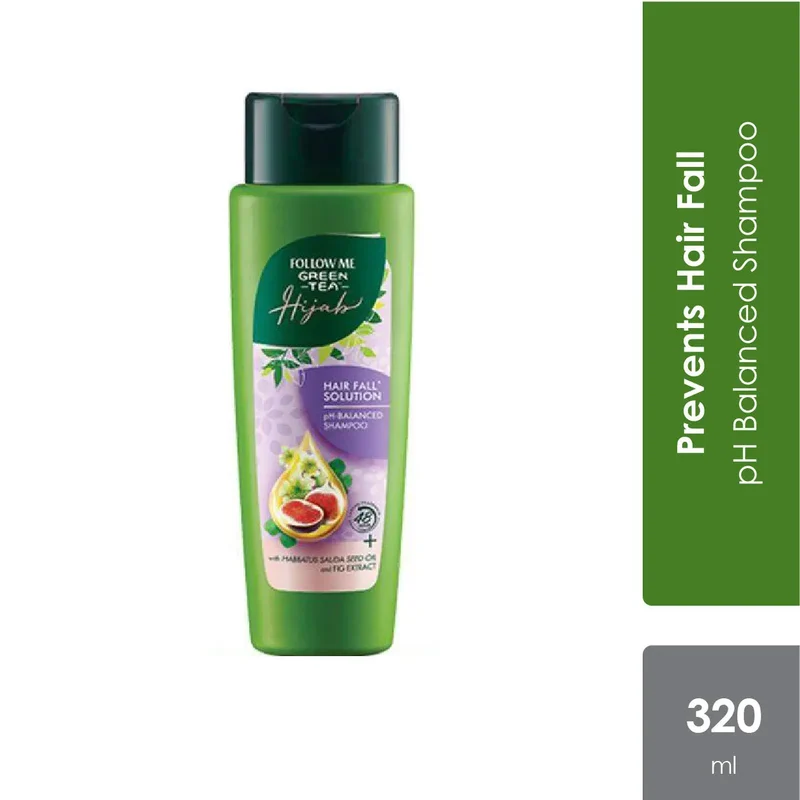 Follow Me Green Tea Hijab Hair Fall Shampoo 320ML | Prevents Hair Loss
