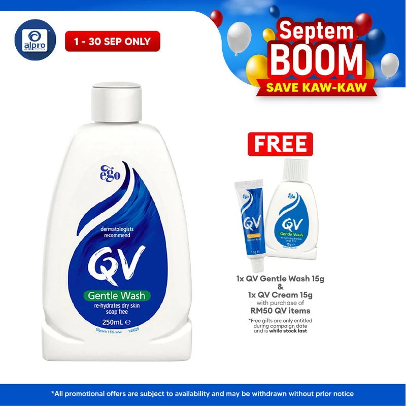 QV Gentle Wash 250ml | Soap Free Cleanser