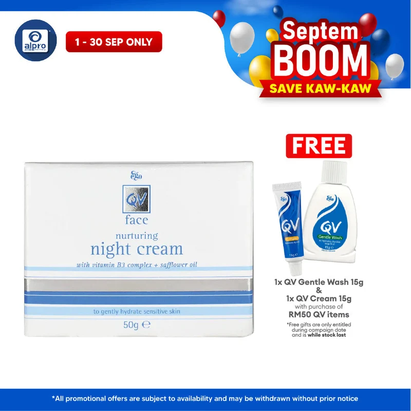 Ego QV Face Nurturing Night Cream 50g | Moisturizer For Sensitive Skin
