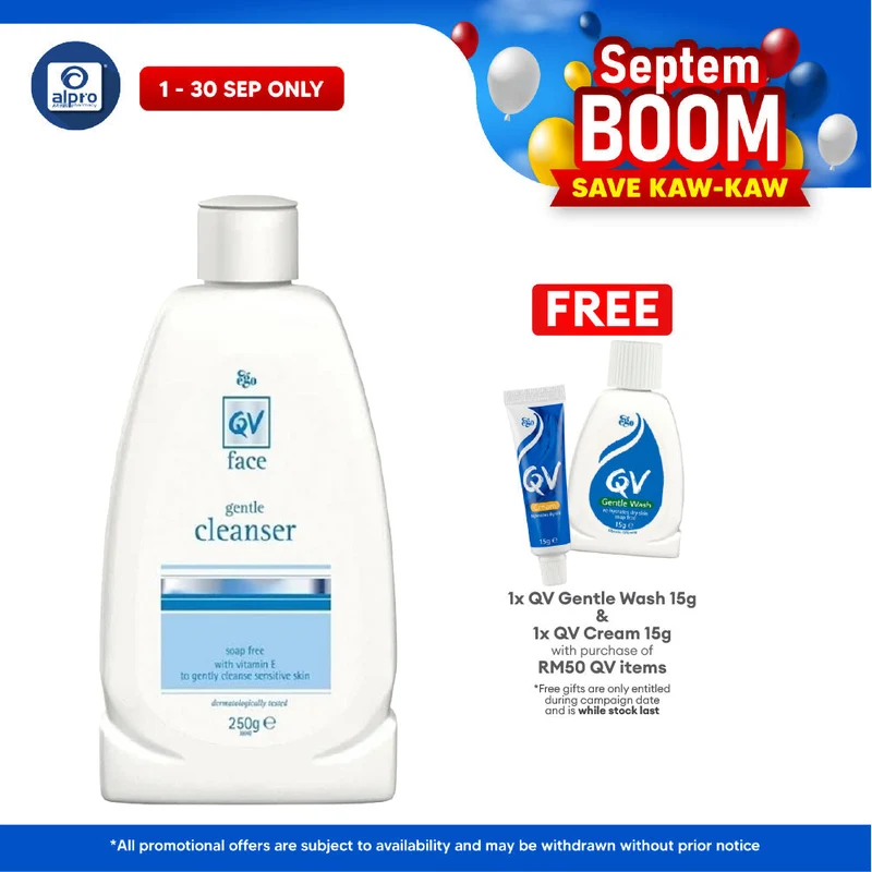 Ego QV Face Gentle Cleanser With Vitamin E 250ml | Rehydrate Skin