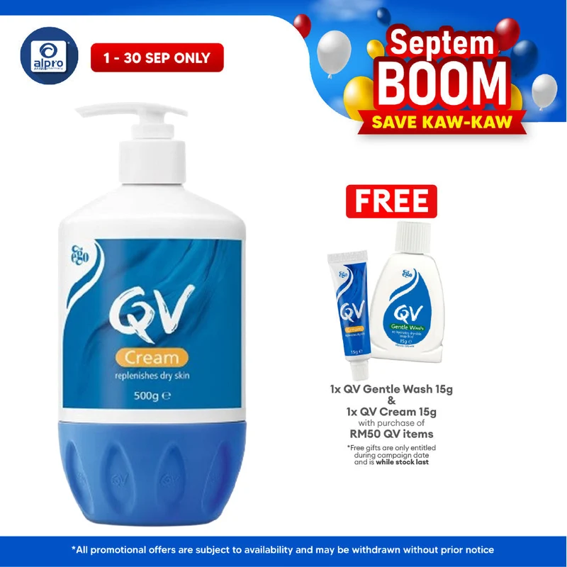 Ego QV Cream 500g | Replenishes Dry Skin