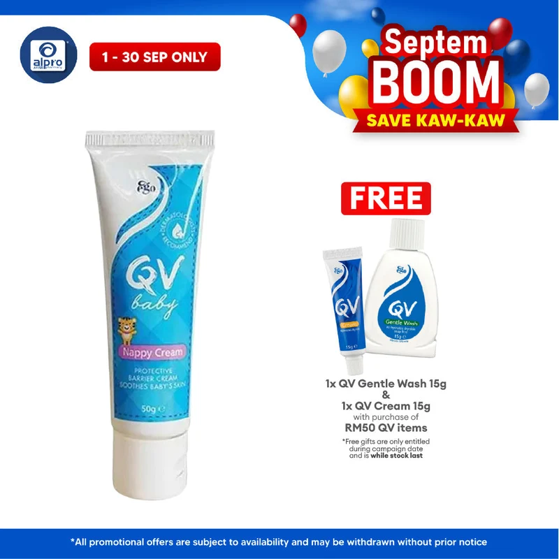 Ego QV Baby Nappy Cream 50g | Lock Moisture In Baby Skin