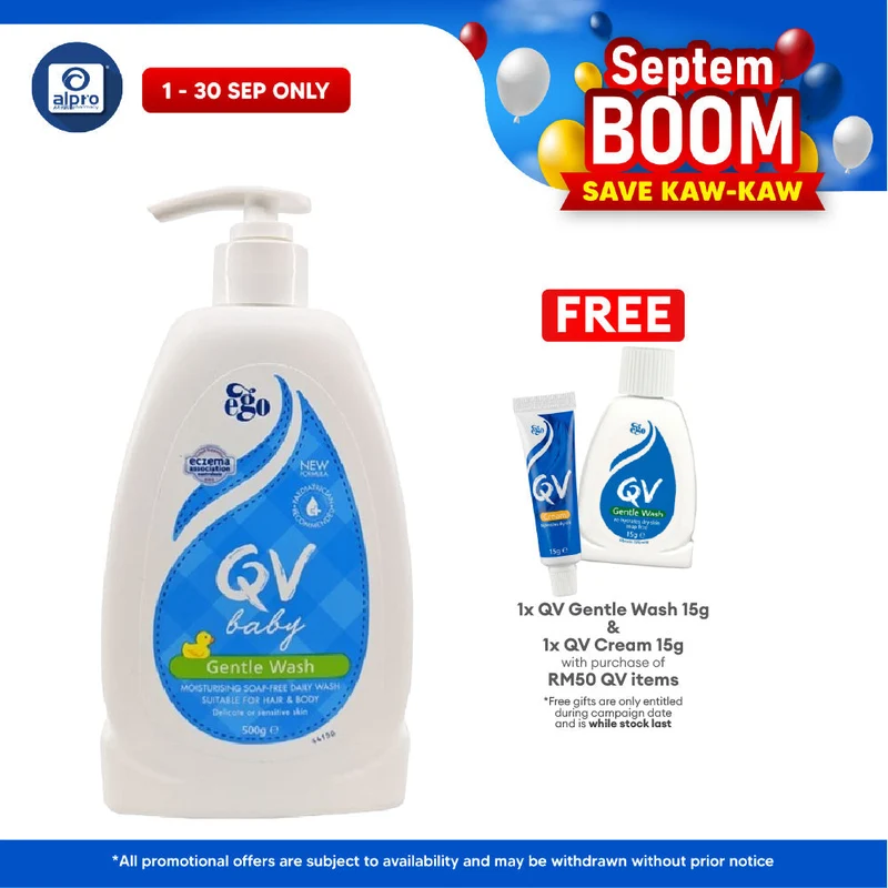 Ego QV Baby Gentle Wash (500g) | Suitable Of Delicate Or Sensitive Skin
