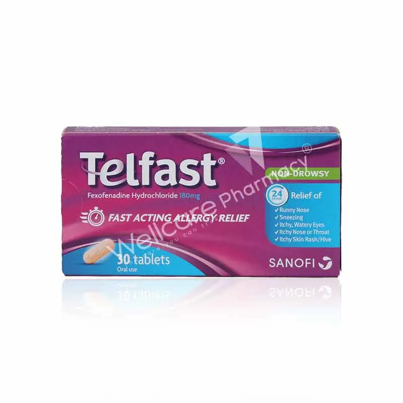 Telfast 180mg Film Coated Tablets 30'S