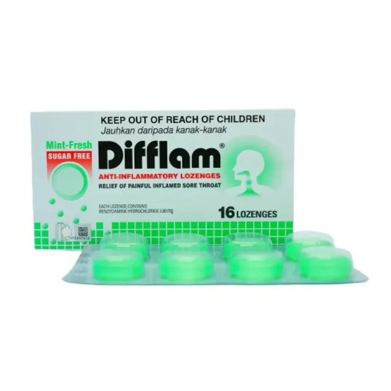 DIFFLAM MINT FRESH SUGAR FREE 8S