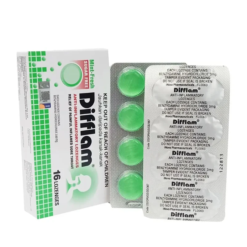 Difflam Mint Fresh Sugar Free 2x8s