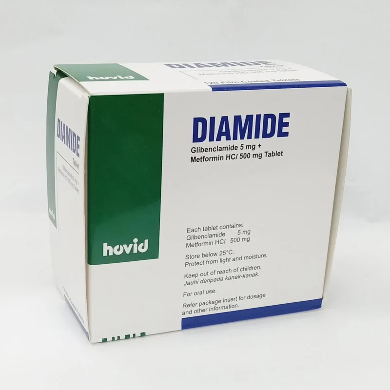 Diamide 5mg/500mg 120/bx