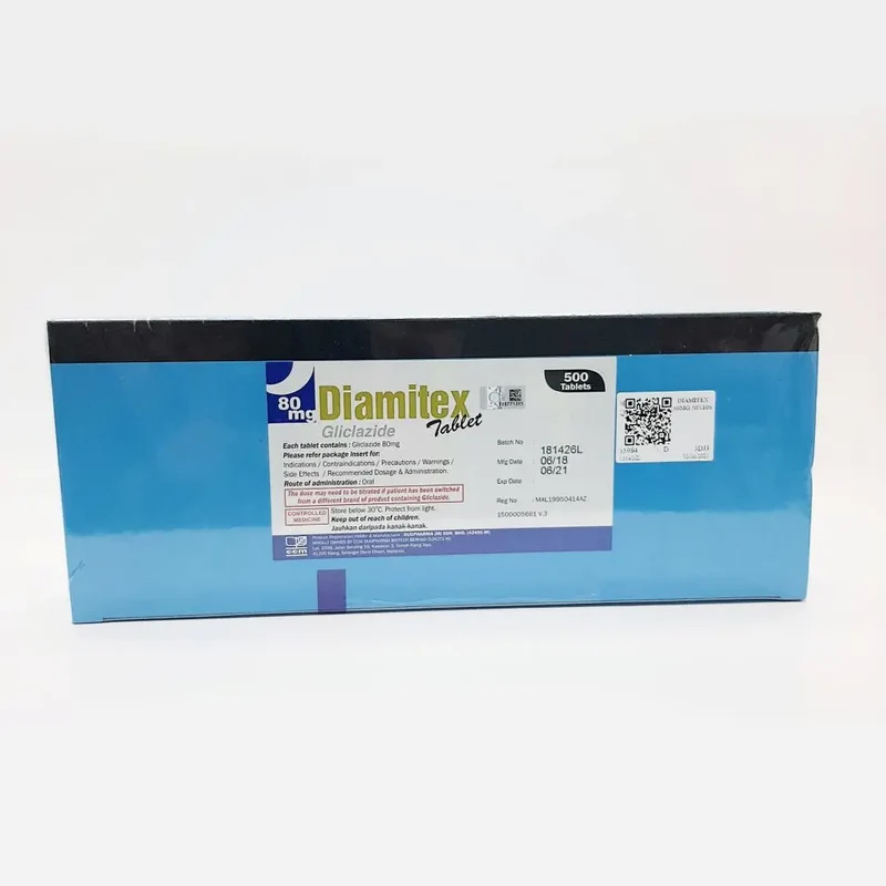 DIAMITEX 80MG 10S