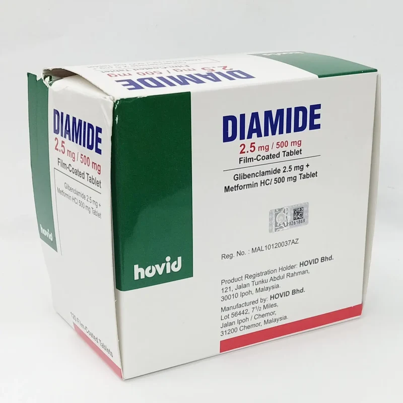 DIAMIDE 2.5MG/500MG 120/BX
