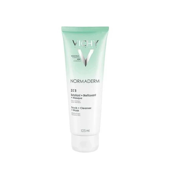 Vichy Normaderm 3 In 1 Clear Scrub +mask 125ml