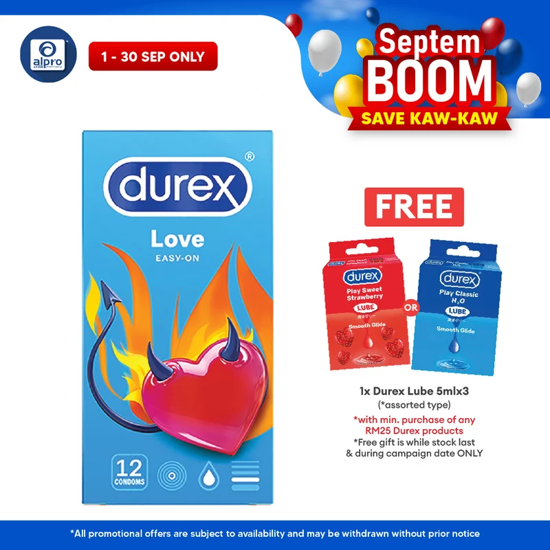 Durex Love Easy-on Condom 12s