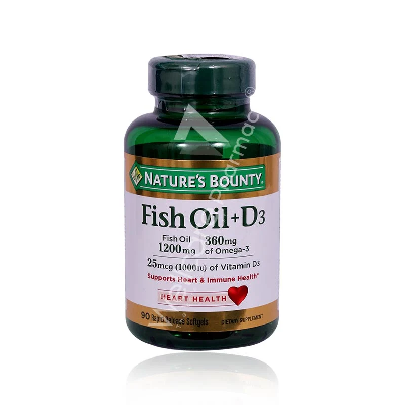 Nb-Fish Oil 1200mg + D3 1000iu Cap 90'S