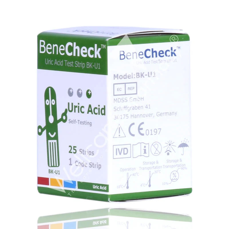 Benecheck Uric Acid Strips 25'S