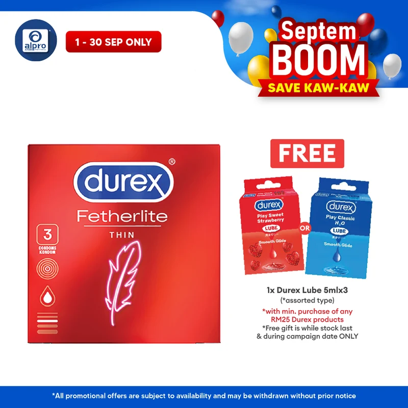 Durex Fetherlite Easy-on Condom (3's)
