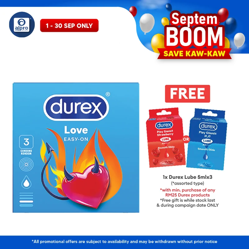 Durex Love Easy-on Condom 3s