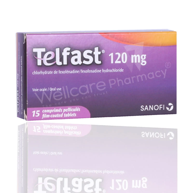 Telfast 120mg Film Coated Tablets 15'S