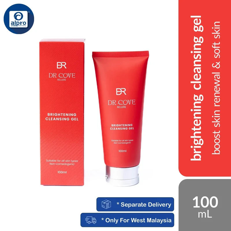 Dr Cove Reluire Brightening Cleansing Gel 100mL | Boost Skin Renewal & Soft Skin
