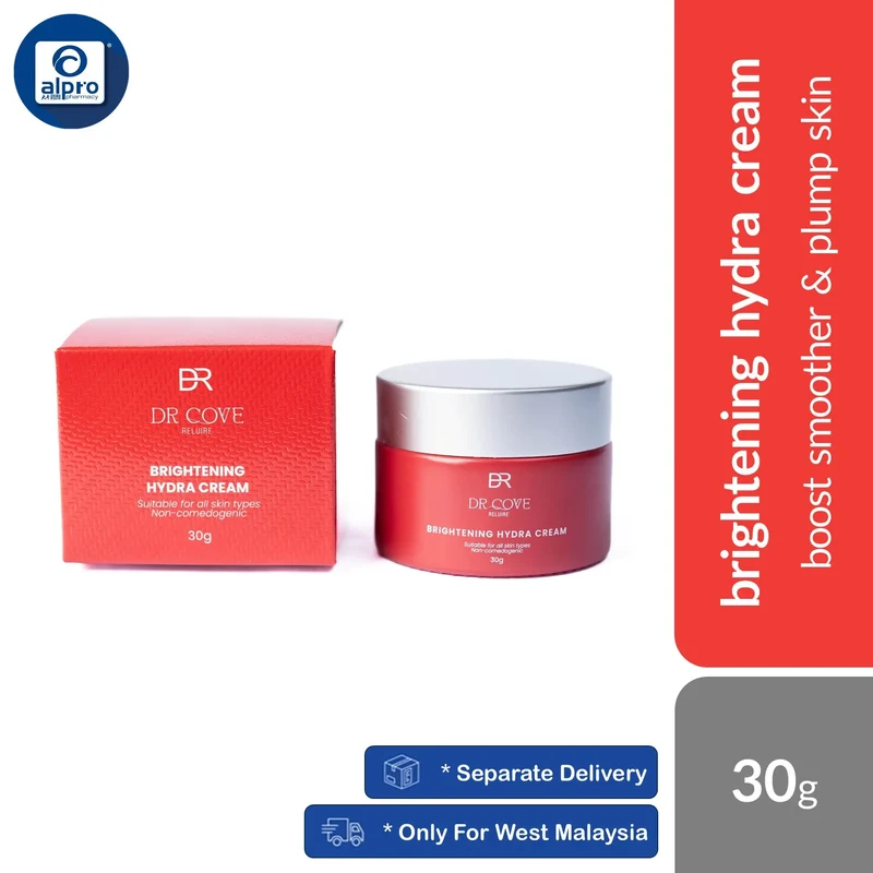 Dr Cove Reluire Brightening Hydra Cream 30g | Boost Smoother & Plump Skin