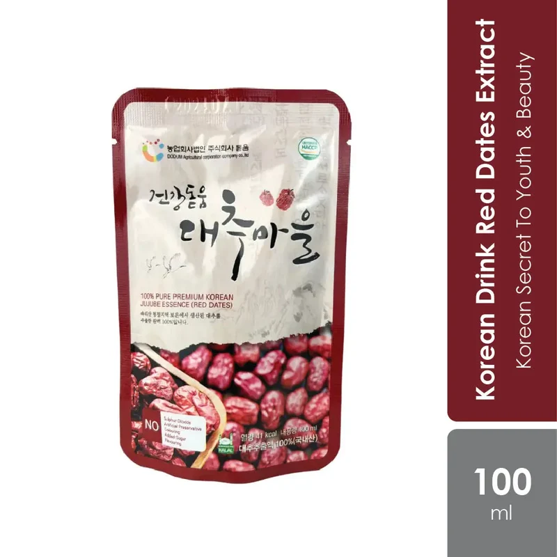 Dodum Korean Jujube Juice 100ml 1s | Korean Secret To Youth & Beauty