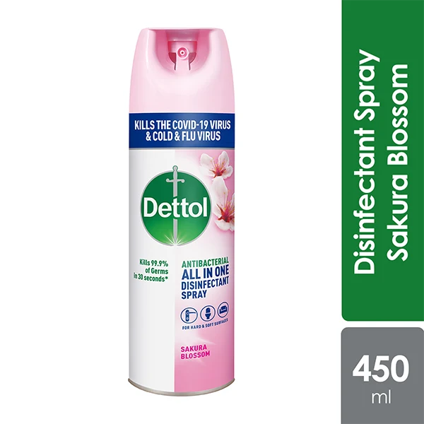 Dettol Disinfectant Spray Sakura 450ml | Kills 99.9% Bacteria And Viruses