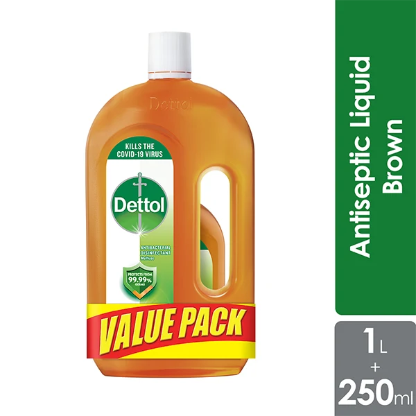 Dettol Antiseptic Liquid 1liter with Free 250ml | Helps Protect Against Harmful Bacteria
