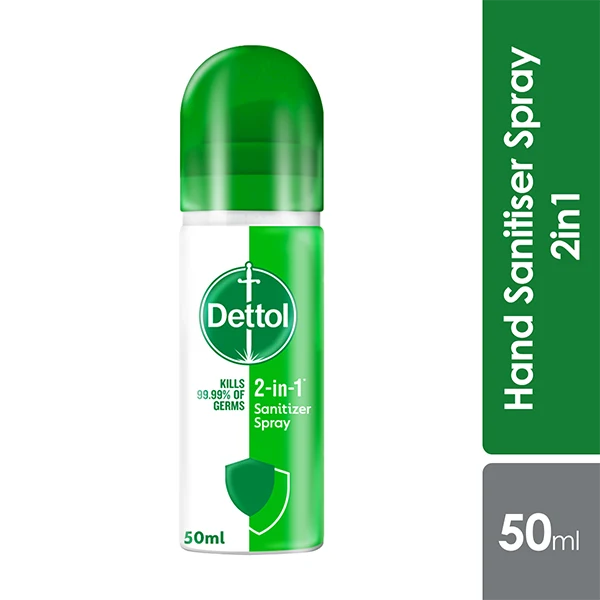 Dettol 2-In-1 Sanitizer Spray 50ml