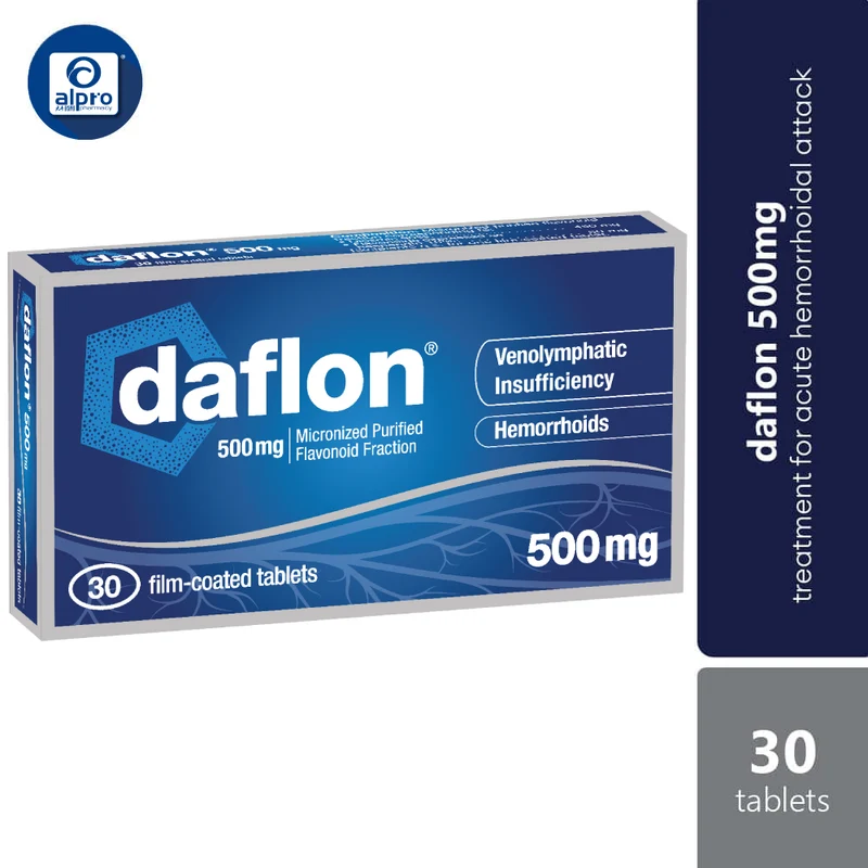 Daflon 500mg 2x15s | Treatment for Acute Hemorrhoidal Attack Symptoms