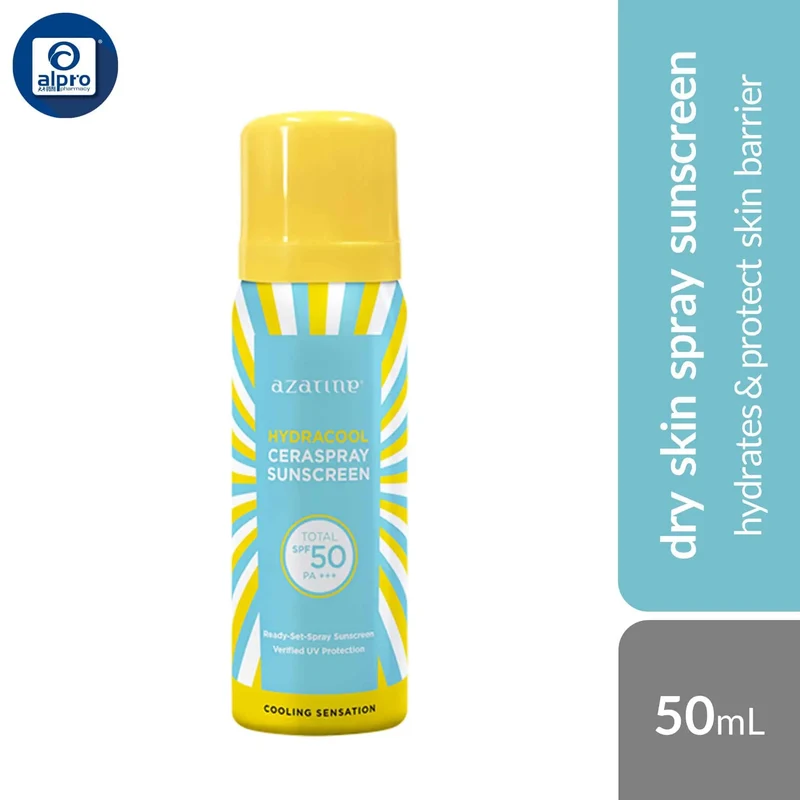 Azarine Hydracool Ceraspray Sunscreen SPF50 PA+++ 50mL | Hydrates & Protect Skin Barrier